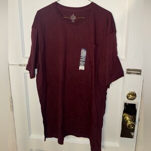 Stafford Men's Burgundy T-Shirt size XL-T new with tag
